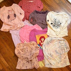 Girls Long Sleeve Tops lot Size S